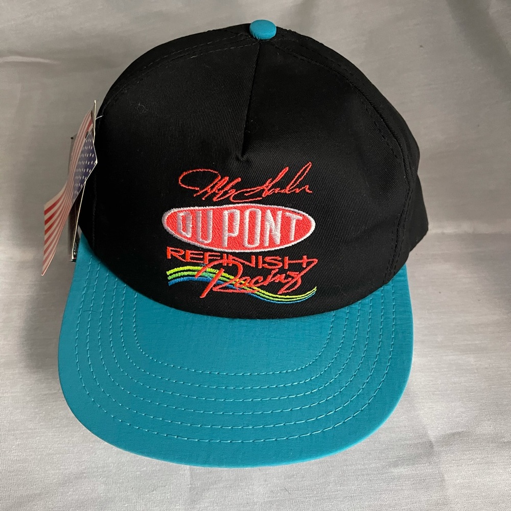 New  Rare Vintage 90s Jeff Gordon #24 Cap Autographed NASCAR DuPont